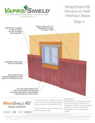 WrapShield RS Rough Opening Sequence (Window to Wall)